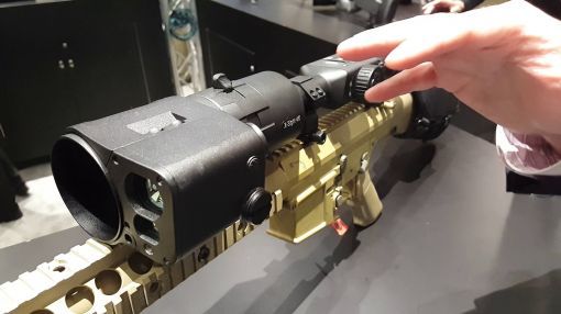ATN Auxiliary Ballistic Laser 1500 ACMUABL1500 - ATN Auxiliary Ballistic Laser 1500 that attaches on X-Sight 4k Pro Scope