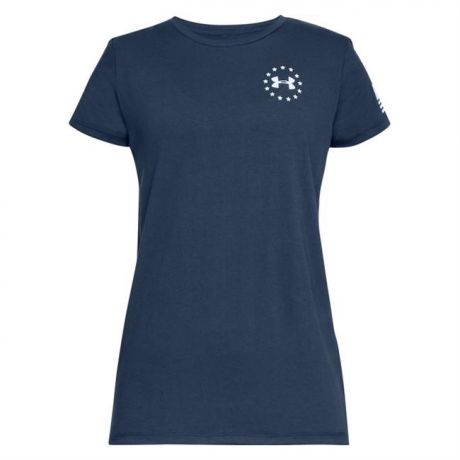Women's Under Armour Freedom Flag Cotton T-Shirt Photo