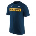 Men's NIKE Navy Branch Tape T-Shirt