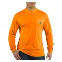 Men's Carhartt Force Hi-Vis Color Enhanced Long Sleeve T-Shirt