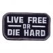 Mil-Spec Monkey Live Free Or Die Hard Patch - 0