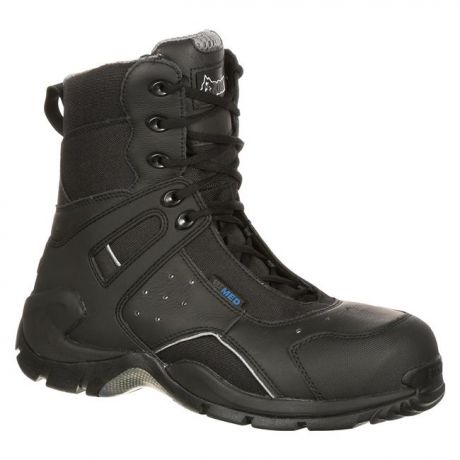 Men's Rocky 8" 1st Med Composite Toe Side-Zip Waterproof Boots Photo