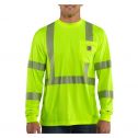 Men's Carhartt Force Hi-Vis Class 3 Long Sleeve T-Shirt