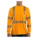 Men's Carhartt Force Hi-Vis Class 3 Long Sleeve T-Shirt - 0