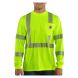 Men's Carhartt Force Hi-Vis Class 3 Long Sleeve T-Shirt - 1