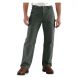 Men's Carhartt Washed Duck Flannel Lined Work Dungaree Pants - 0
