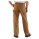 Men's Carhartt Washed Duck Flannel Lined Work Dungaree Pants - 3