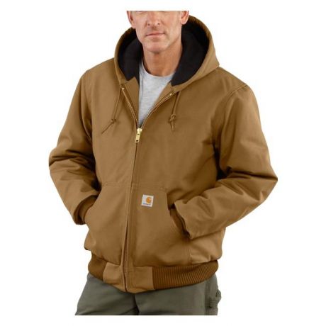 Men's Carhartt Quilted Flannel Lined Duck Active Jacket Photo